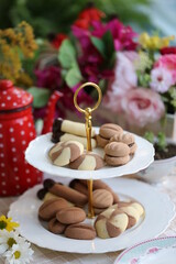 Assortment of homemade cookies on a cookie plate