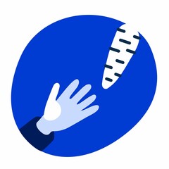 Bait carrot icon. Vector, symbol, illustration. Matting logo. Personnel department emblem. For the site, for the application.