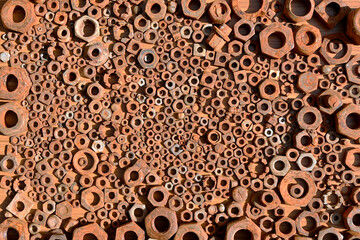 Metal Fierro Hierro Oxidado Viejo Textura Fondo Rojizo