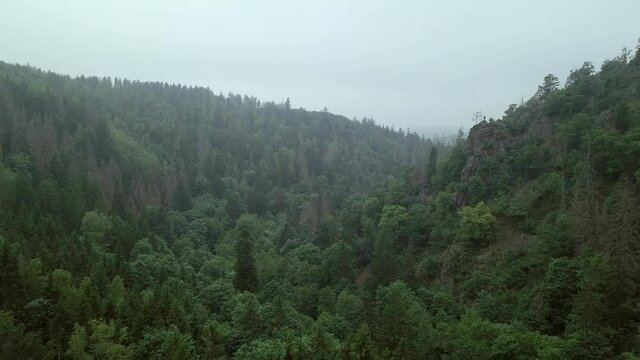 Das Höllental im Frankenwald in Oberfranken aus der Luft