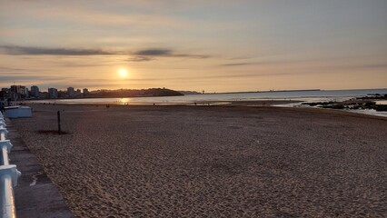 sunset at the beach