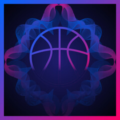 basketball more than a game radial gradient  theme