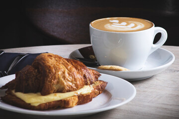 coffee and croissant