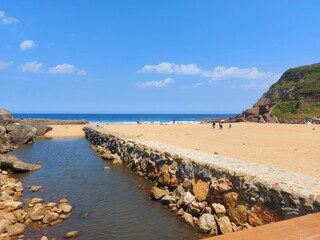 beach and sea