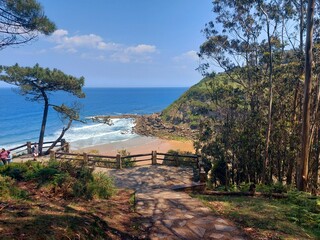 view from the beach