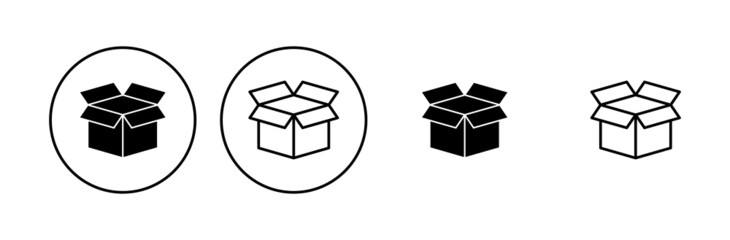 Box icon set. box vector icon, package, parcel