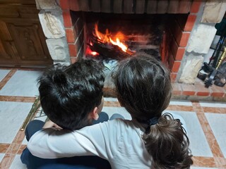 Children with fire