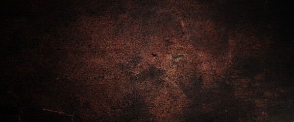 Dark grunge background with scratches, Scary red dark walls, concrete cement texture for background - obrazy, fototapety, plakaty