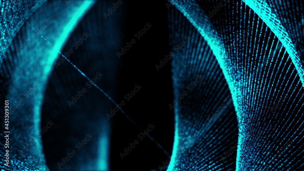 Aufkleber abstract textured background with excellent shape and light particles, computer generated light effe