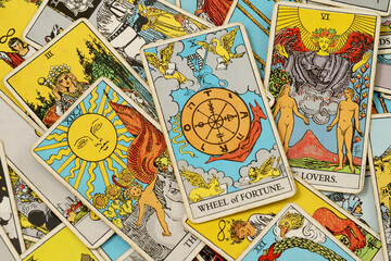 Tarot cards for predicting the future of life.