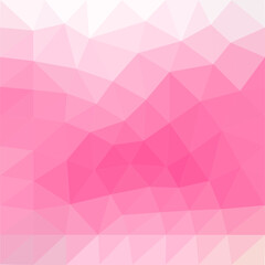 Pink vector in triangles gradation, for cover design and background illustration