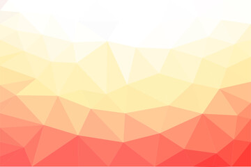 Yellow red gradation abstract triangle vector, for desktop cover design and background illustration 