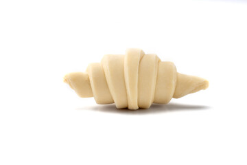 Frozen Croissant isolated on white