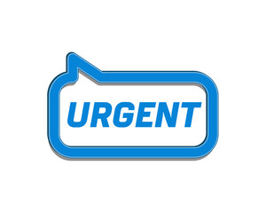 Urgent blue button. Urgent sticker. urgent rounded blue button sign
 - obrazy, fototapety, plakaty