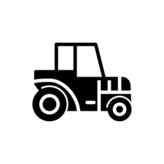 Fototapeta premium tractor icon vector clean node editable
