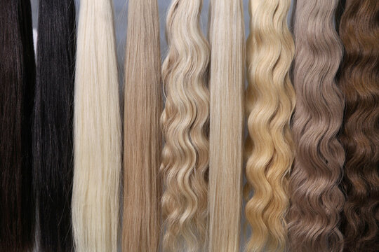 Hair Samples For Extensions From Light To Dark