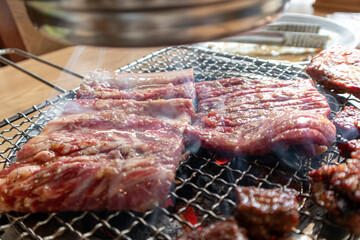 Korean traditional charcoal BBQ