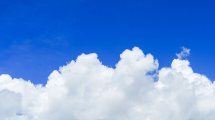 Naklejka na ściany i meble Sky background summer material summery blue sky and cumulonimbus