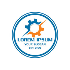 gear logo , industrial logo vector