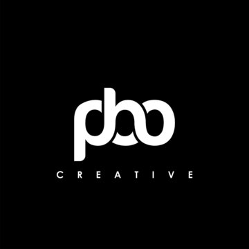 PBO Letter Initial Logo Design Template Vector Illustration