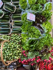 vegetables at the market