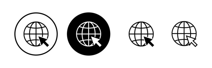 Web icons set. Website vector icon. Internet world vector
