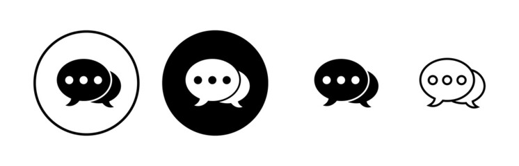 Fototapeta premium Chat icons set. Chat vector icon. Speech bubble