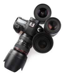 Digital SLR Camera with multiple lenses