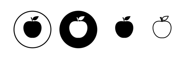 Apple icons set. Apple vector icon