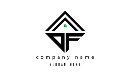 OF creative real estate latter logo