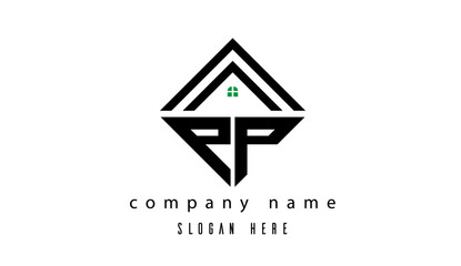PP creative real estate latter logo