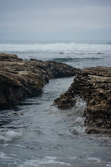 Fototapeta na wymiar rock formation on the ocean