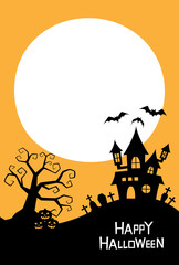 ハロウィンの背景素材