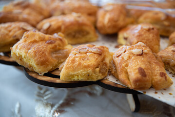close up of small pastries served on a plate