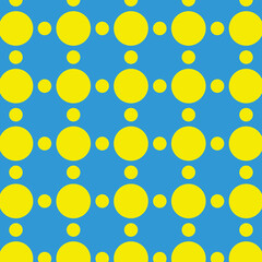 yellow blue polka dot pattern. polka dot seamless pattern