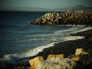 rocks and sea