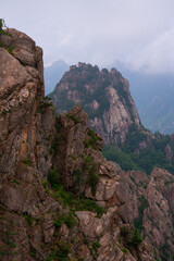 view of peak Seorak mountains at the Seorak-san National Park, Soraksan, South Korea