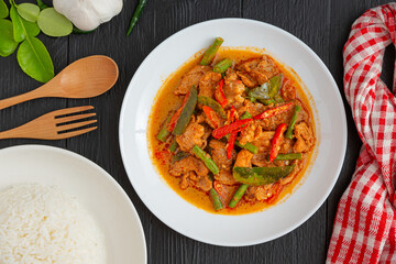 Stir Fried Pork with Panang Curry