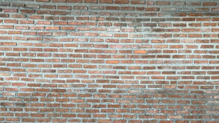 Red brick wall for background and wall paper