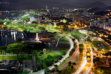 Fototapeta na wymiar Vista aérea da cidade do Rio de Janeiro.