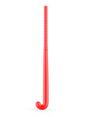 Blank hook hockey stick template mock up, 3d render illustration.