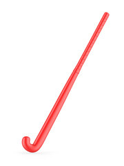 Blank hook hockey stick template mock up, 3d render illustration.