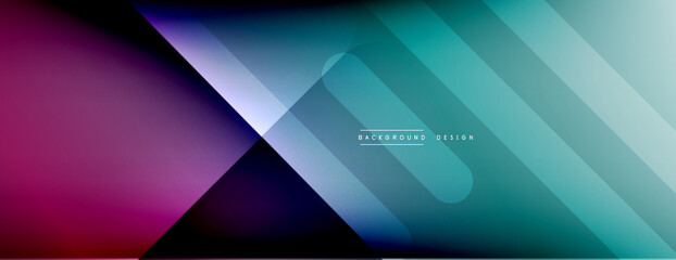 Dynamic lines abstract background. 3D shadow effects and fluid gradients. Modern overlapping forms