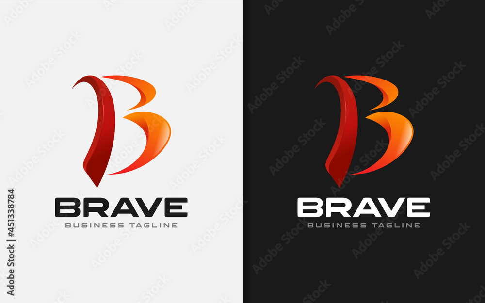 Aufkleber abstract initial letter b logo design with modern gradient style. monogram vector logo design.