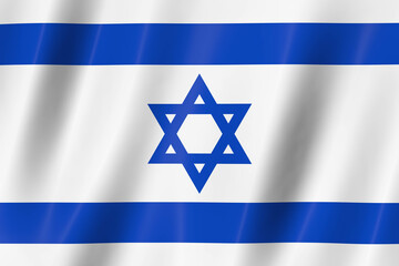 israel flag, 3d flag, flag, 3d render,8k