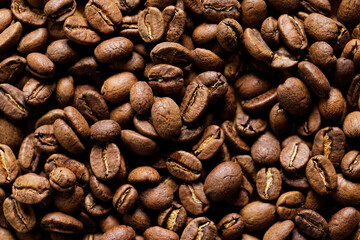 Coffee beans background