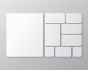 Template collage of nine frames, images, photo