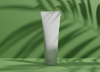 Mockup for products for skin or hair care. 3d render