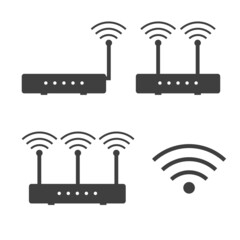 Wifi Router Device Vector Design Icon