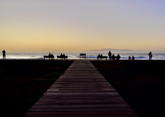 People on the beach